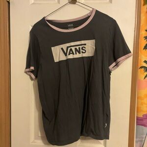 Gray Vans Box Logo Tee | Women’s XL